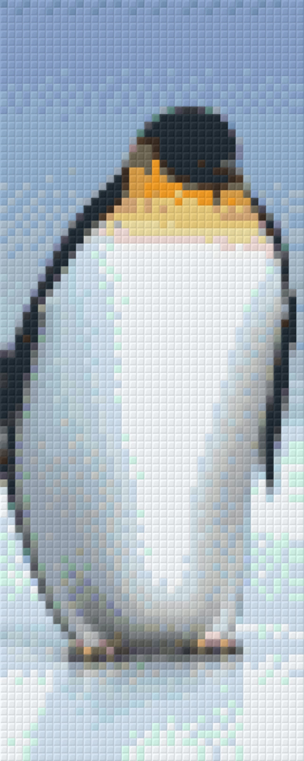 Penguin Two [2] Baseplate PixelHobby Mini-mosaic Art Kit image 0